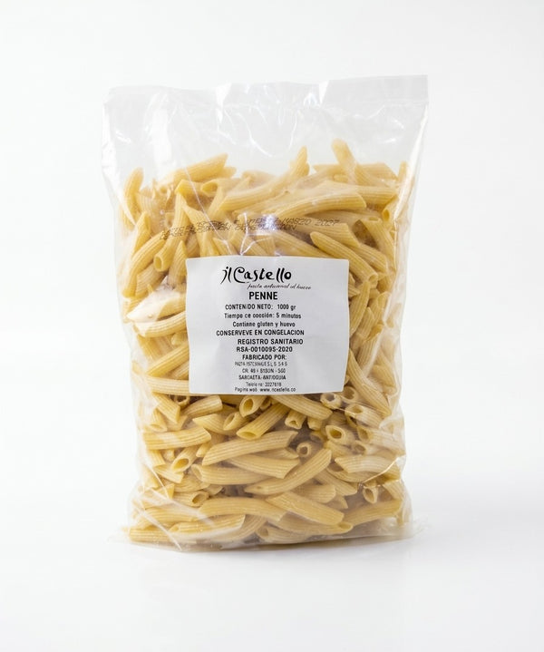 Penne congelada Il Castello, bolsa de 1000 g, vista frontal