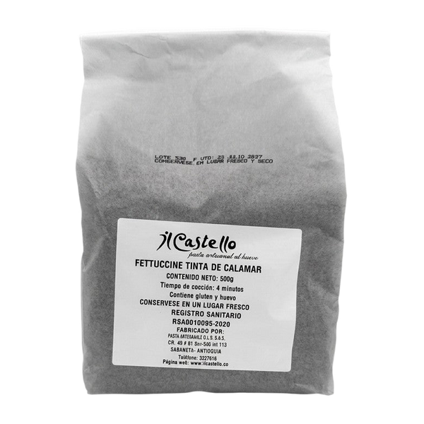 fettuccine tinta de calamar 500g transparent