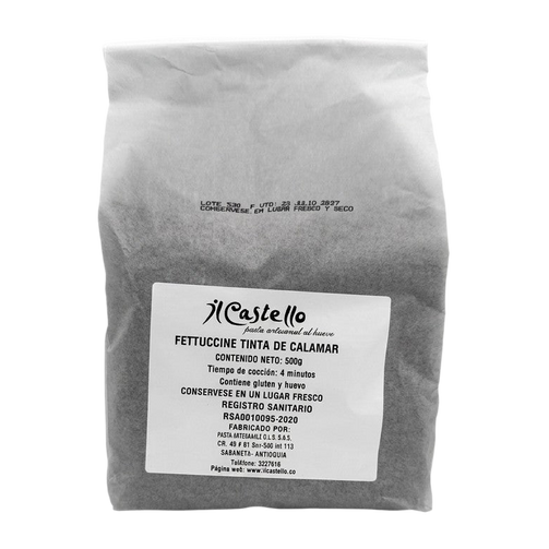 fettuccine tinta de calamar 500g transparent