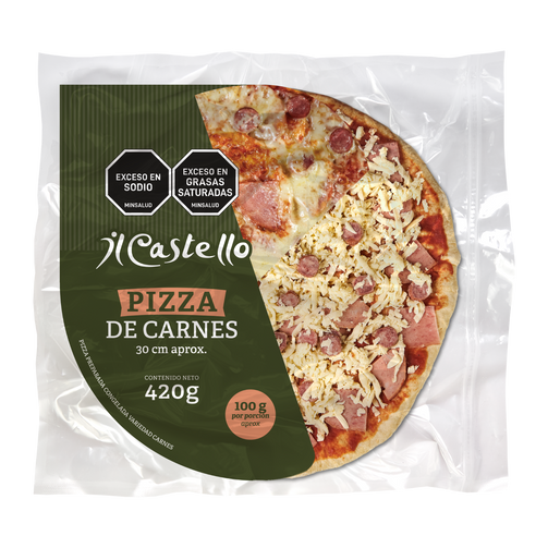 pizza carnes 30 cm transparent