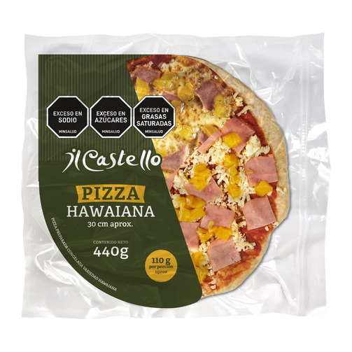 pizza hawaiana 30 cm transparent