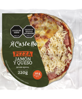 pizza jamon y queso 20 cm transparent