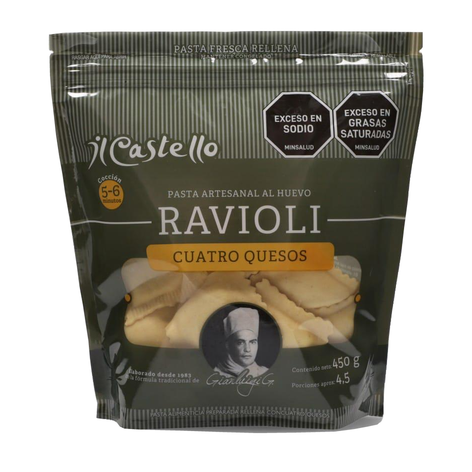 ravioli 4 quesos 450g transparent