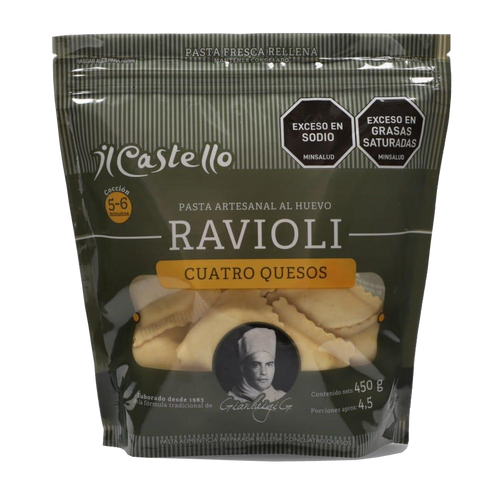 ravioli 4 quesos 450g transparent