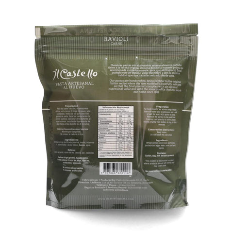 ilc approved ravioli-carne-450-g back
