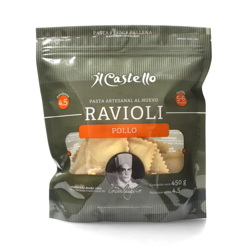 ravioli de pollo 450g