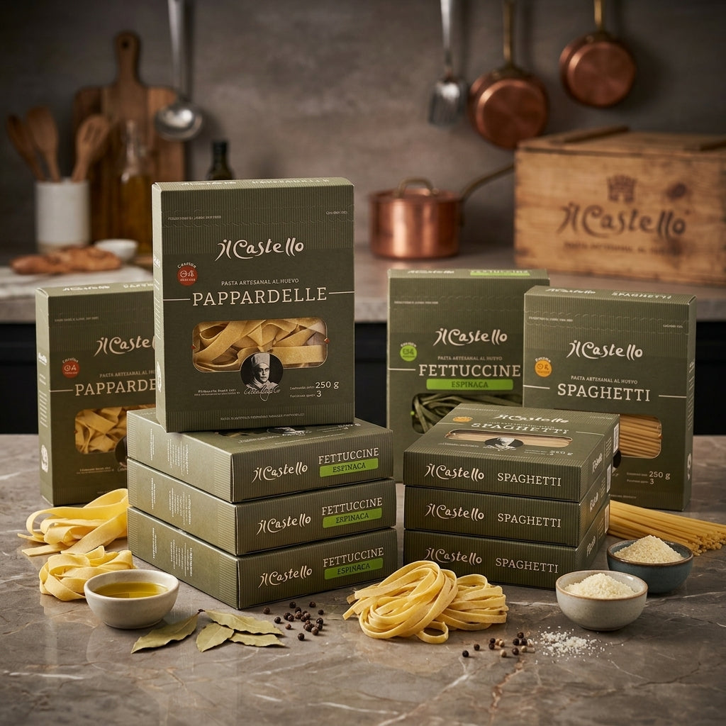Selección de pasta seca artesanal Il Castello