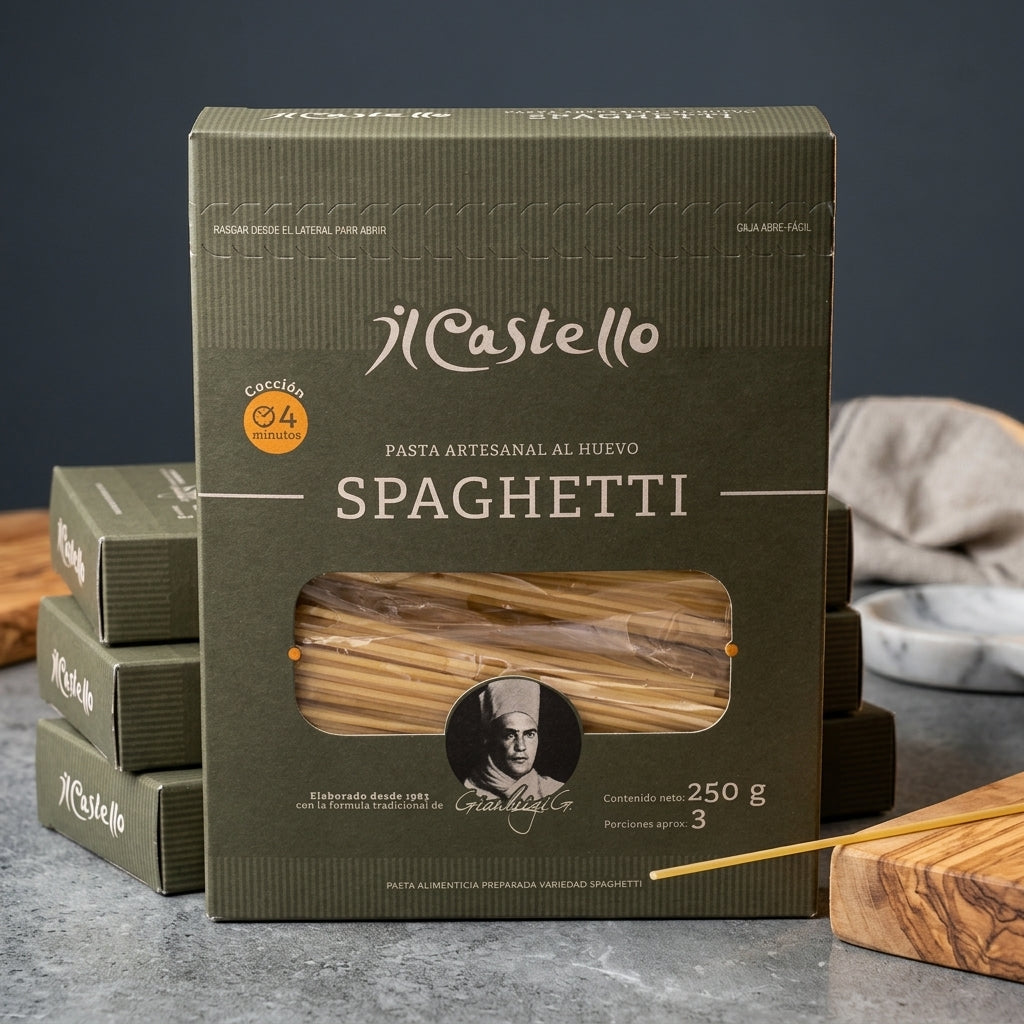 Estuche de spaghetti artesanal Il Castello
